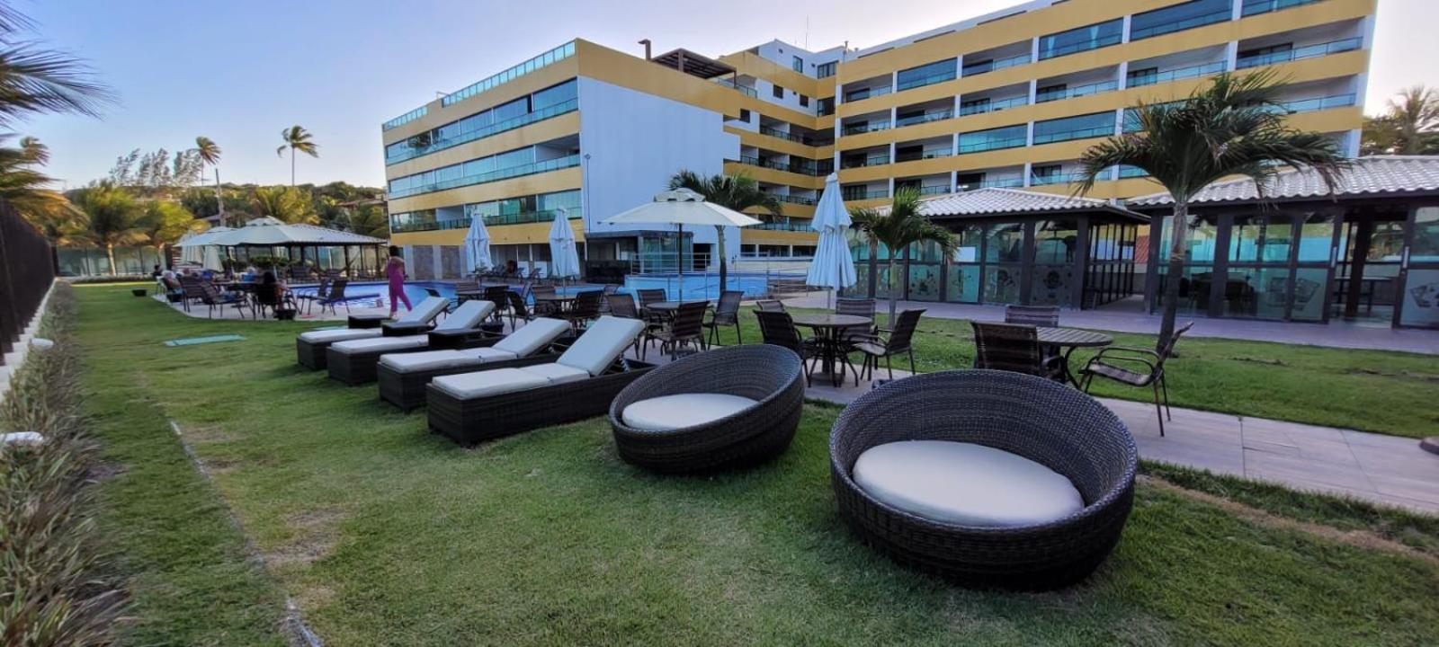 コンデFlat Pe Na Areia - Residencial Tabatingaアパートメント エクステリア 写真