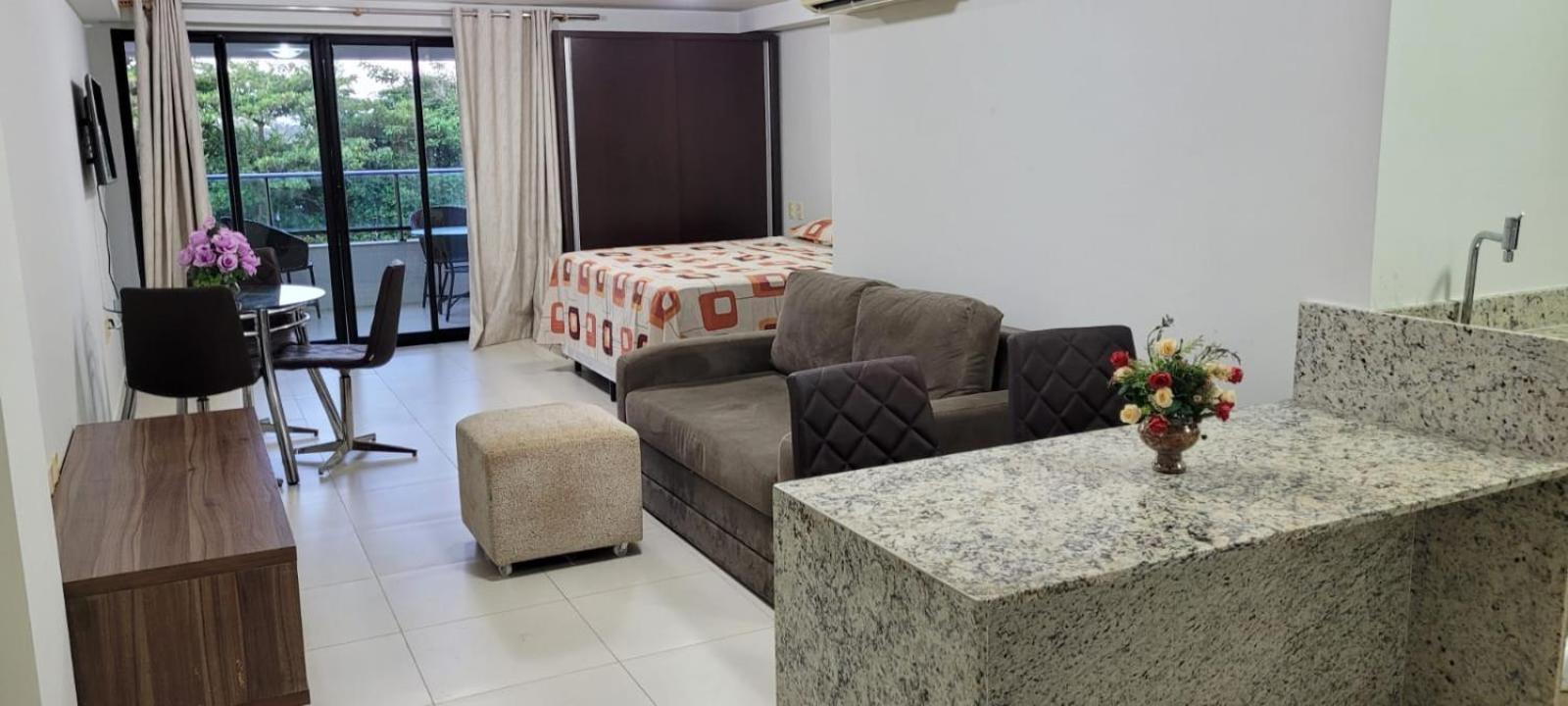 コンデFlat Pe Na Areia - Residencial Tabatingaアパートメント エクステリア 写真